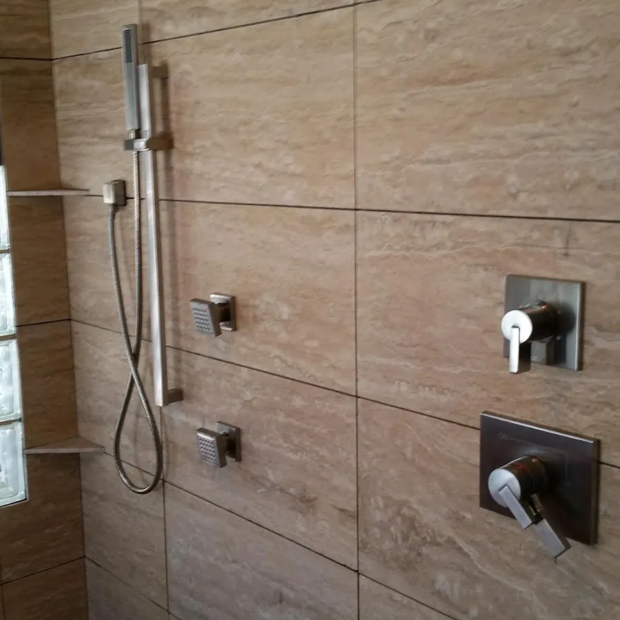Shower fixture installation for Water Heater Replacement in Byram